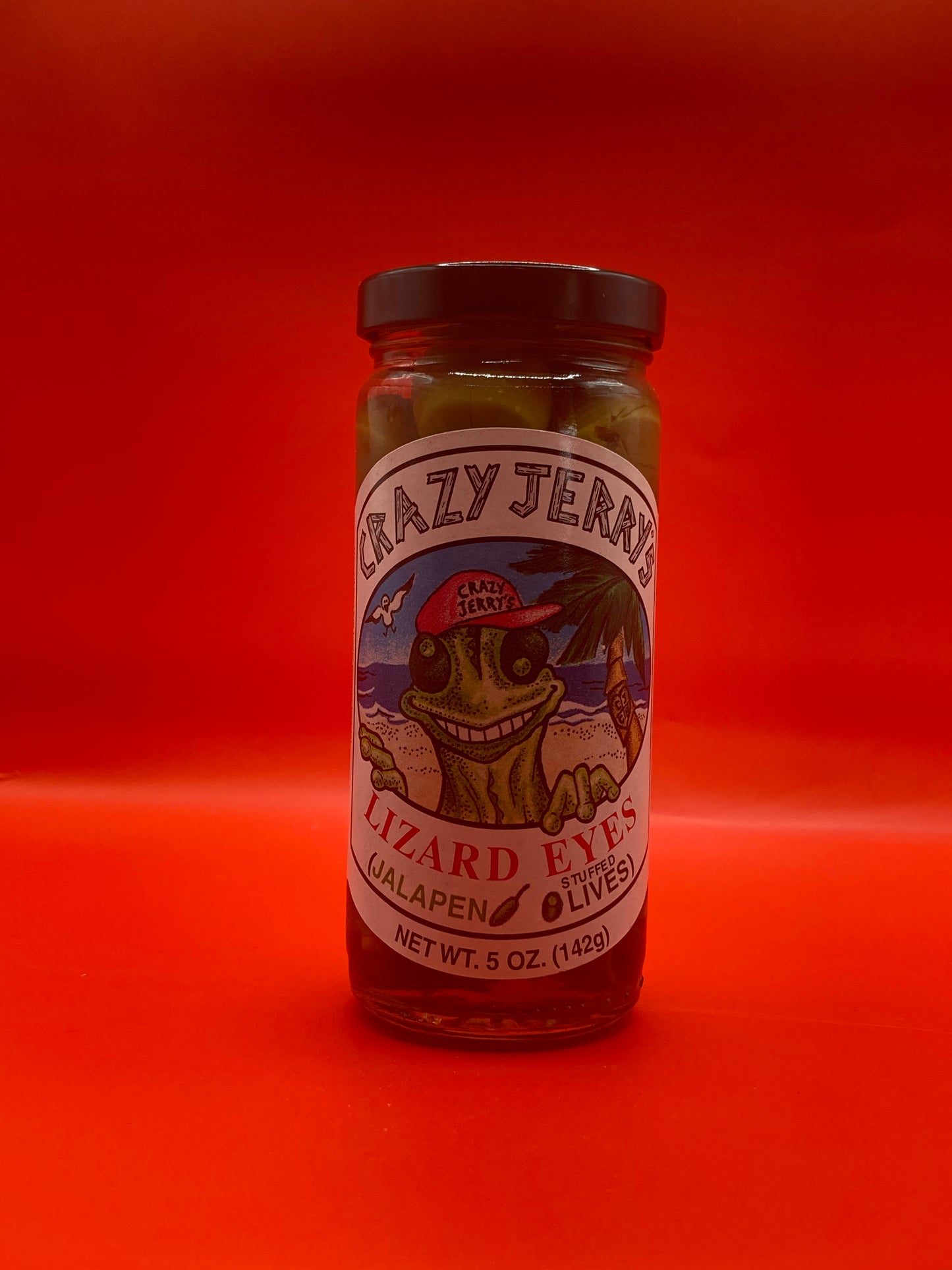 Crazy Jerry's Lizard Eyes Jalapeno Stuffed Olives