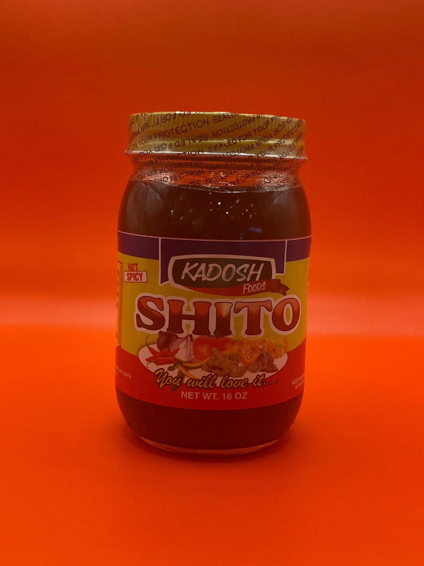 Adepa Hot Peppers Sauce Shito 16oz