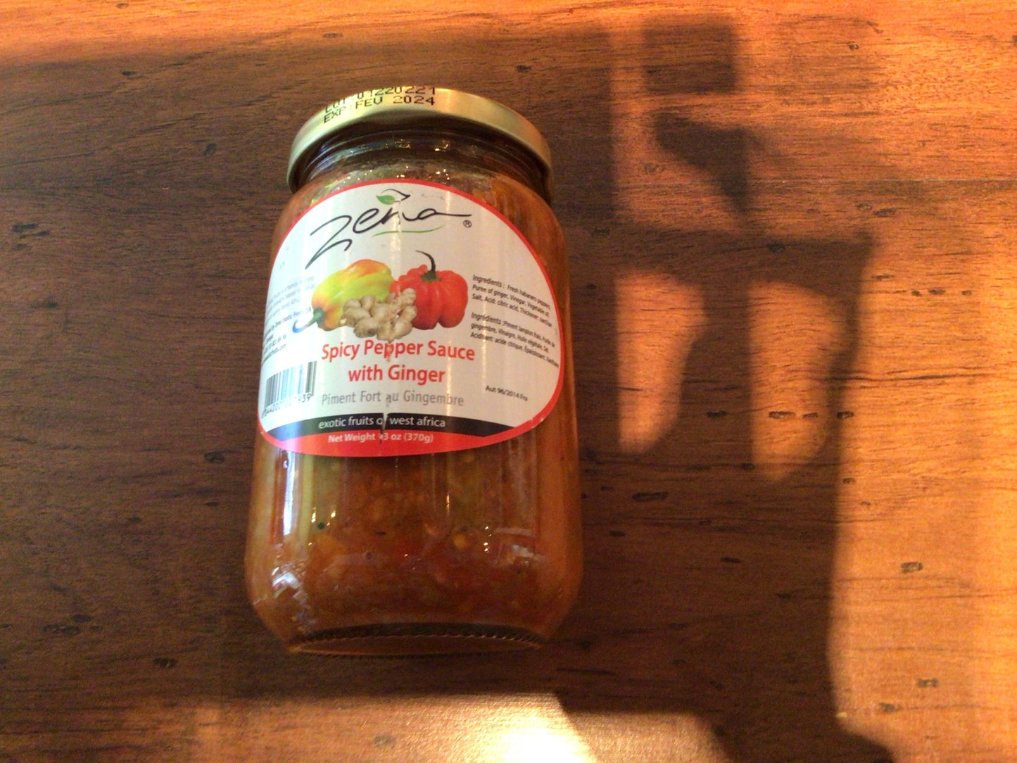 Zena Spicy Pepper Sauce With Ginger 370g
