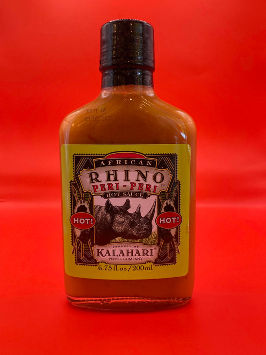 African Rhino Hot Peri-Peri Pepper Sauce